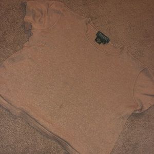 Lauren Ralph Lauren Tan Crop Top SZ L CLEARANCE